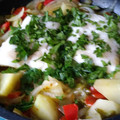 El cooksnap de Carmeta cuando hizo Pescado blanco con verduras.