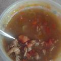 Vojtek's cooksnap of when they made Chicken and Shrimp Gumbo.