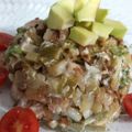 کوک اسنپ لیلی بعد از امتحان کردن سالاد مرغ و آووکادو.