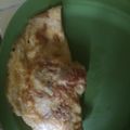 El cooksnap de Ana Issela Bran cuando hizo Huevo torta Norteño (tipo omelette).