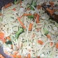 Cooksnap Nur Imtiyaz semasa beliau membuat Mee fatboi carbonara versi eat clean.