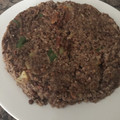 El cooksnap de José Manuel Estevez Posse cuando hizo Hamburguesas de lentejas.