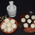 Rituparna Ghosh's cooksnap of when they made Coconut ladoo.