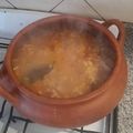 El cooksnap de Hector Julian Lopez cuando hizo Locro Salteño (en olla de barro).