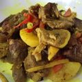 Cooksnap Rose Nani Nizah Nayan semasa beliau membuat Daging Goreng Kunyit Sempoi.