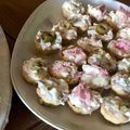 El cooksnap de Alicia Yunis cuando hizo Crema de morrón para tarteletas saladas.
