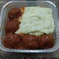 El cooksnap de margui cuando hizo Albóndigas con puré de papas cremoso.
