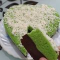 Cooksnap dari Oktaria Kenedy untuk resep Brownies Kukus Coklat Pandan 🍫🌿