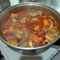 El cooksnap de Alejandra cuando hizo Guiso de mondongo.