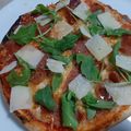 El cooksnap de Victor cuando hizo Pizza con jamón serrano y rúcula.