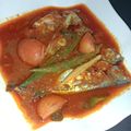Cooksnap Noor Atika Mahamood semasa beliau membuat Asam Pedas Ikan Kembung.