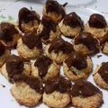 El cooksnap de andy-manya72 cuando hizo Coquitos con dulce de leche y chocolate rápidos.