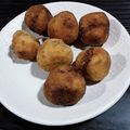 El cooksnap de Arturo De Vera cuando hizo Bolas de patata con jamón y queso.