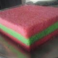 Cooksnap dari Dewie Yhanez untuk resep Steamed Rainbow cake moiiiisst.