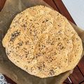 Lisa's cooksnap of when they made Fladenbrot selfmade.