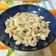 El cooksnap de Jesús Ruiz cuando hizo Macarrones integrales con bacalao y champiñones.