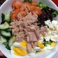 Shantel 's cooksnap of when they made Cobb Salad.