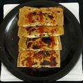 Mauli Mankad's cooksnap of when they made પિઝા  પરાઠા (Pizza Paratha Recipe In Gujarati).
