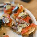 Takoyakinori's cooksnap of when they made Sardine, butter, lemon, tomato & pepper on toast.