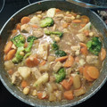 El cooksnap de Susana cuando hizo Garbanzos con Emperador y Verdura.