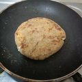 Bina Samir Telivala's cooksnap of when they made Rajgira paneer paratha.
