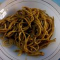 El cooksnap de Irma González cuando hizo Espagueti Verde🍝.