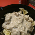 Brandon's cooksnap of when they made Chicken Stroganoff.