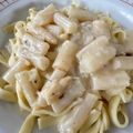 Manni Born's cooksnap of when they made Pasta mit Spargel-Gorgonzola-Sauce.