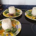 El cooksnap de vilma vivero cuando hizo Ensalada tropical con arroz integral.