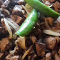 El cooksnap de Yenifer Angulo cuando hizo Hígado Encebollado.