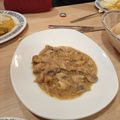 El cooksnap de Mariángeles cuando hizo Sepia con champiñones en salsa de almendras.