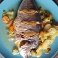 El cooksnap de Delia cuando hizo Dorada al horno con verduras.