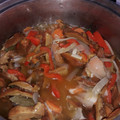 El cooksnap de cecilia cuando hizo Hongos en escabeche.