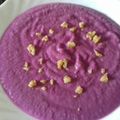 El cooksnap de Manuel Castilleja cuando hizo Crema de lombarda con manzana.