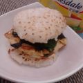 安 的 薑汁燒肉起司米漢堡 cooksnap