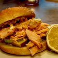 gudi glücklich's cooksnap of when they made Pulled Lachs Burger mit Honig-Senf Creme.