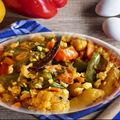 Swagata Mukherjee's cooksnap of when they made ডিমের ঝুরি দিয়ে ক্যাপ্সিকাম আলুর তরকারি (dimer jhuri capsicum aloo tarkari recipe in bengali).