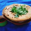 Khushi Trivedi's cooksnap of when they made આલુ ફૂદીના પરોઠા.