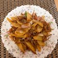 Cooksnap Pok Li semasa beliau membuat Kentang goreng ikan bilis cili padi Aummmm.