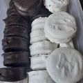 El cooksnap de Vivi De Giovanetti cuando hizo Alfajores de dulce de leche bañados en chocolate o merengue.
