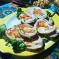 El cooksnap de Magali Torres cuando hizo Matambre relleno de fin de año.