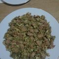 El cooksnap de Paqui cuando hizo Guisantes con champiñones, jamón y huevos.