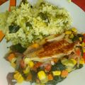 El cooksnap de Nela Hdz cuando hizo Pescado empapelado a la jardinera.