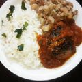 Nediaskitchen's cooksnap of when they made Rice and beans with stew.