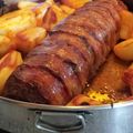 Cooksnap από Μαρία στη συνταγή Ρολό κιμά γεμιστό τυλιχτό με μπέικον και πατάτες