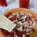 El cooksnap de Laura López cuando hizo Ceviche de camarón.