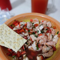 El cooksnap de Laura López cuando hizo Ceviche de camarón.