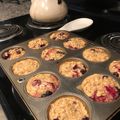 michellel8's cooksnap of when they made Raspberry Lemon Baked Oatmeal Cups.