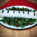 El cooksnap de Arianne cuando hizo Tronco de Navidad salado con salmón ahumado.