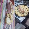 El cooksnap de Ignacio Acevedo cuando hizo Colita de cuadril al verdeo con papas al horno (tres cocciones).